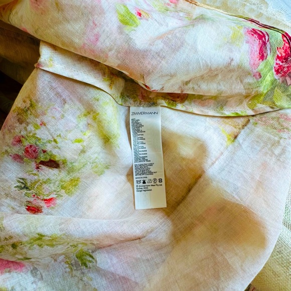 NWT Zimmermann Luminosity spliced lace dress.  Fall 2023 (Zimmermann size 2) - Picture 7 of 9